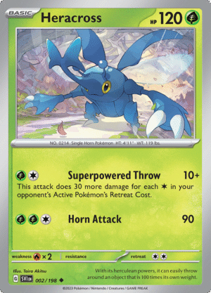 Pokémon TCG Heracross 002/198 SV1: Scarlet & Violet Base Uncommon Ungraded