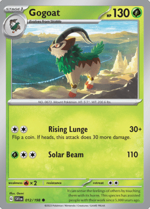 Pokémon TCG Gogoat 012/198 SV1: Scarlet & Violet Base Common Ungraded