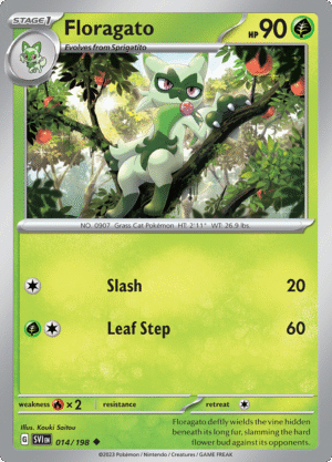 Pokémon TCG Floragato 014/198 SV1: Scarlet & Violet Base Uncommon Ungraded