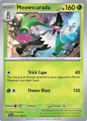 Pokémon TCG Meowscarada 015/198 SV1: Scarlet & Violet Base Rare Ungraded