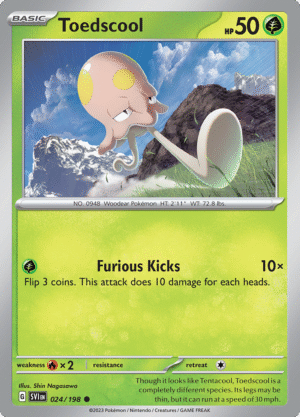 Pokémon TCG SV1: Scarlet & Violet Base 024/198 Toedscool Common Ungraded