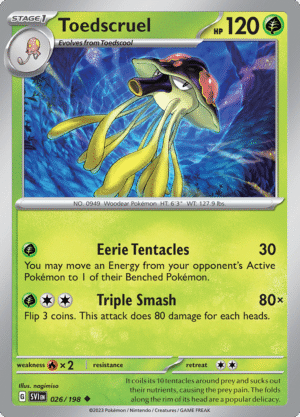 Pokémon TCG SV1: Scarlet & Violet Base 026/198 Toedscruel Uncommon Ungraded