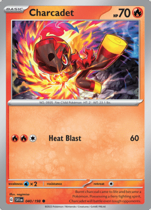 Pokémon TCG SV1: Scarlet & Violet Base 040/198 Charcadet Common Ungraded