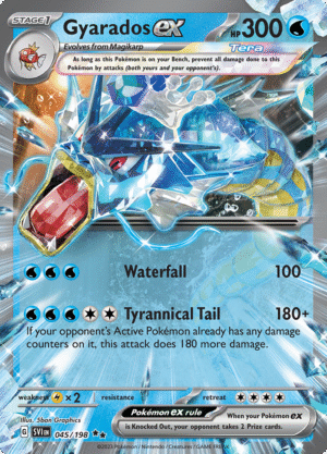 Pokémon TCG SV1: Scarlet & Violet Base 045/198 Gyarados ex Double Rare Ungraded