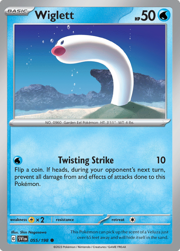 Pokémon TCG SV1: Scarlet & Violet Base 055/198 Wiglett Common Ungraded