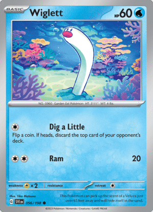 Pokémon TCG SV1: Scarlet & Violet Base 056/198 Wiglett Common Ungraded