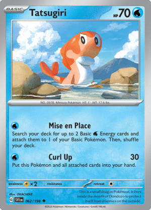 Pokémon TCG SV1: Scarlet & Violet Base 062/198 Tatsugiri Uncommon Ungraded