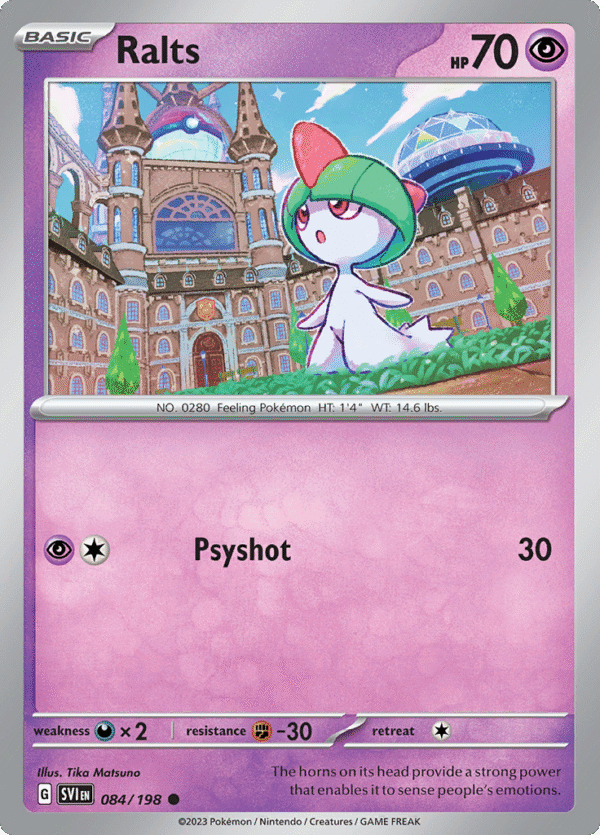 Pokémon TCG SV1: Scarlet & Violet Base 084/198 Ralts Common Ungraded