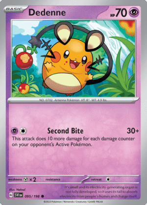 Pokémon TCG SV1: Scarlet & Violet Base 095/198 Dedenne Common Ungraded