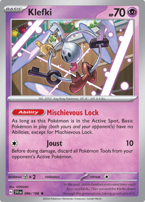Pokémon TCG SV1: Scarlet & Violet Base 096/198 Klefki Rare Ungraded
