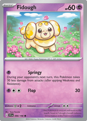Pokémon TCG SV1: Scarlet & Violet Base 098/198 Fidough Common Ungraded