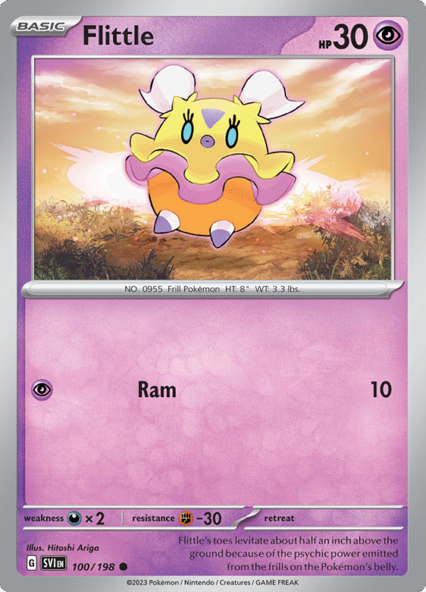 Pokémon TCG SV1: Scarlet & Violet Base 100/198 Flittle Common Ungraded