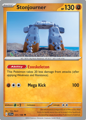 Pokémon TCG SV1: Scarlet & Violet Base 121/198 Stonjourner Uncommon Ungraded