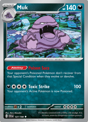 Pokémon TCG SV1: Scarlet & Violet Base 127/198 Muk Uncommon Ungraded