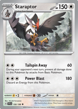 Pokémon TCG SV1: Scarlet & Violet Base 150/198 Staraptor Uncommon Ungraded