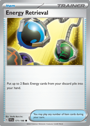 Pokémon TCG SV1: Scarlet & Violet Base 171/198 Energy Retrieval Common Ungraded