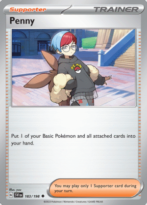 Pokémon TCG SV1: Scarlet & Violet Base 183/198 Penny Uncommon Ungraded