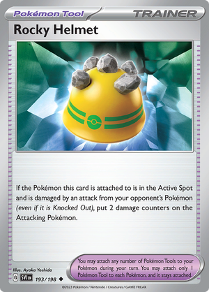 Pokémon TCG SV1: Scarlet & Violet Base 193/198 Rocky Helmet Uncommon Ungraded