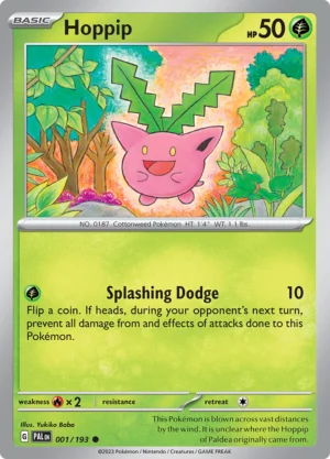 Pokémon TCG SV2: Paldea Evolved 001/193 Hoppip Common Ungraded
