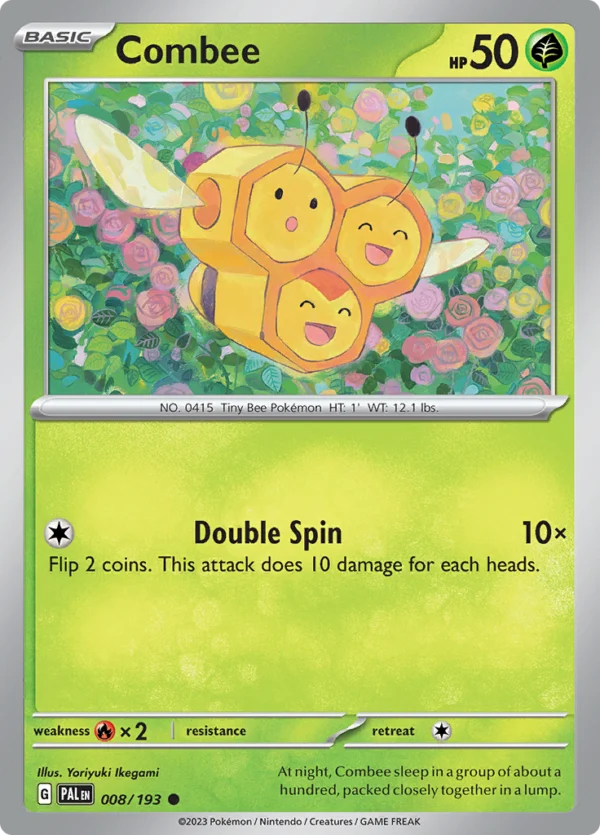 Pokémon TCG SV2: Paldea Evolved 008/193 Combee Common Ungraded