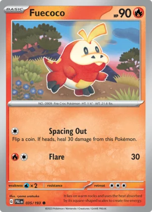 Pokémon TCG SV2: Paldea Evolved 035/193 Fuecoco Common Ungraded