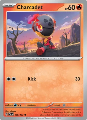 Pokémon TCG SV2: Paldea Evolved 038/193 Charcadet Common Ungraded