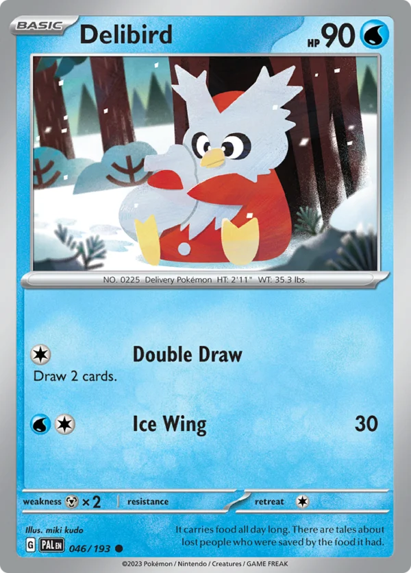 Pokémon TCG SV2: Paldea Evolved 046/193 Delibird Common Ungraded