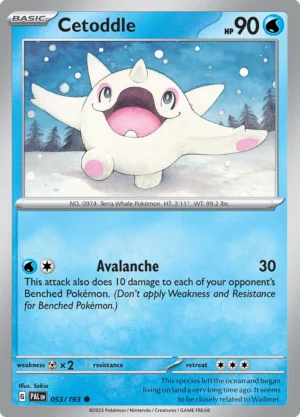 Pokémon TCG SV2: Paldea Evolved 053/193 Cetoddle Common Ungraded