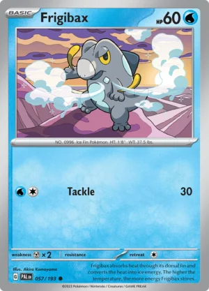 Pokémon TCG SV2: Paldea Evolved 057/193 Frigibax Common Ungraded