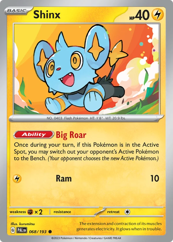 Pokémon TCG SV2: Paldea Evolved 068/193 Shinx Common Ungraded