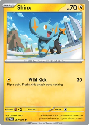 Pokémon TCG SV2: Paldea Evolved 069/193 Shinx Common Ungraded
