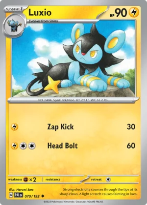 Pokémon TCG SV2: Paldea Evolved 070/193 Luxio Uncommon Ungraded
