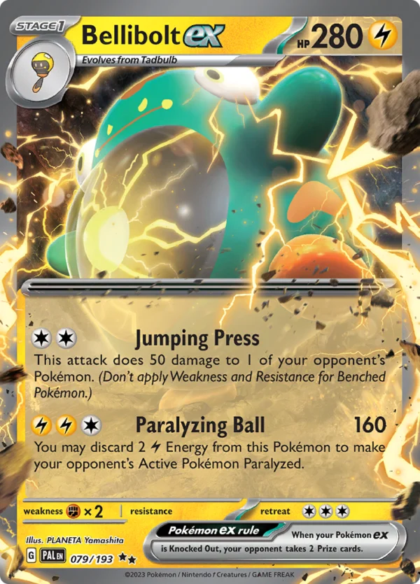 Pokémon TCG SV2: Paldea Evolved 079/193 Bellibolt ex Double Rare Ungraded