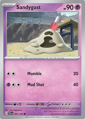 Pokémon TCG SV2: Paldea Evolved 095/193 Sandygast Common Ungraded
