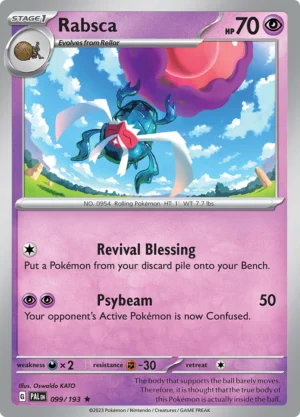 Pokémon TCG SV2: Paldea Evolved 099/193 Rabsca Rare Ungraded