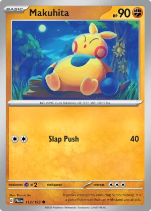 Pokémon TCG SV2: Paldea Evolved 112/193 Makuhita Common Ungraded