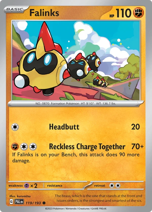 Pokémon TCG SV2: Paldea Evolved 119/193 Falinks Common Ungraded