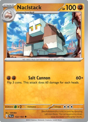Pokémon TCG SV2: Paldea Evolved 122/193 Naclstack Uncommon Ungraded