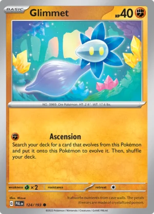 Pokémon TCG SV2: Paldea Evolved 124/193 Glimmet Common Ungraded