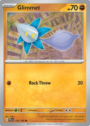 Pokémon TCG SV2: Paldea Evolved 125/193 Glimmet Common Ungraded