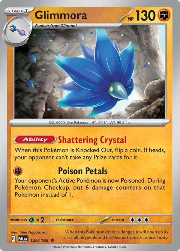 Pokémon TCG SV2: Paldea Evolved 126/193 Glimmora Rare Ungraded