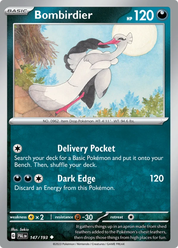 Pokémon TCG SV2: Paldea Evolved 147/193 Bombirdier Uncommon Ungraded