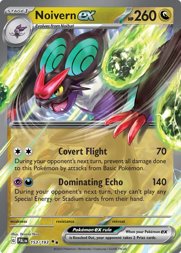 Pokémon TCG SV2: Paldea Evolved 153/193 Noivern ex Double Rare Ungraded