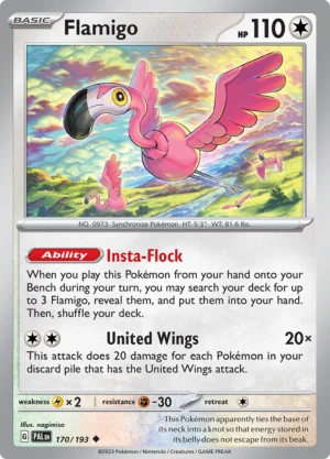 Pokémon TCG SV2: Paldea Evolved 170/193 Flamigo Uncommon Ungraded
