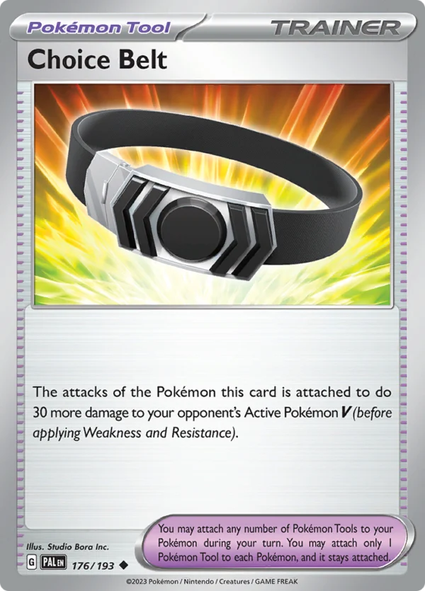 Pokémon TCG SV2: Paldea Evolved 176/193 Choice Belt Uncommon Ungraded