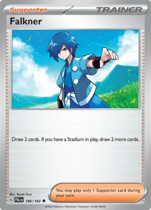 Pokémon TCG SV2: Paldea Evolved 180/193 Falkner Uncommon Ungraded
