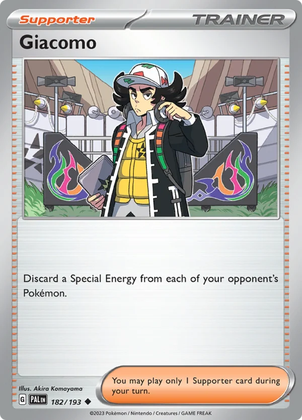 Pokémon TCG SV2: Paldea Evolved 182/193 Giacomo Uncommon Ungraded