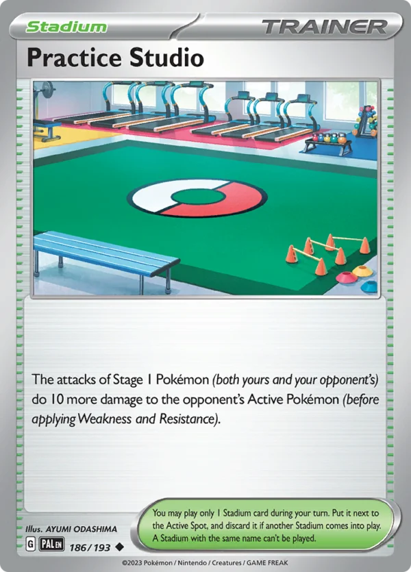 Pokémon TCG SV2: Paldea Evolved 186/193 Practice Studio Uncommon Ungraded