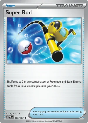 Pokémon TCG SV2: Paldea Evolved 188/193 Super Rod Common Ungraded