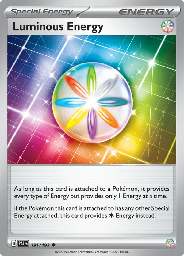Pokémon TCG SV2: Paldea Evolved 191/193 Luminous Energy Uncommon Ungraded